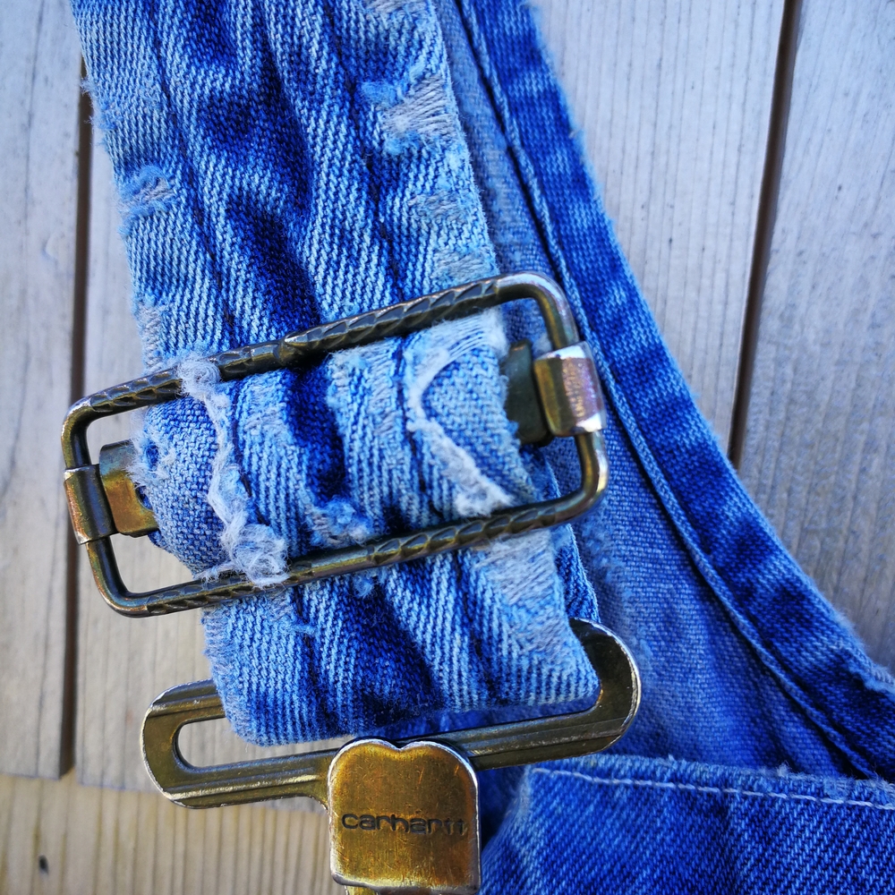 Carhartt Blue Denim Women's Overalls - Picture 5 of 12
